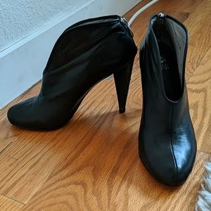 Vince Camuto black leather bootie